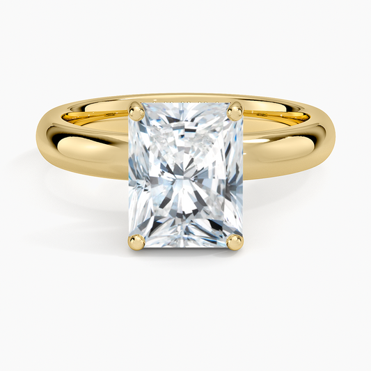 Sydney Perfect Fit Halo 3mm Diamond Ring - Radiant Cut Center Stone