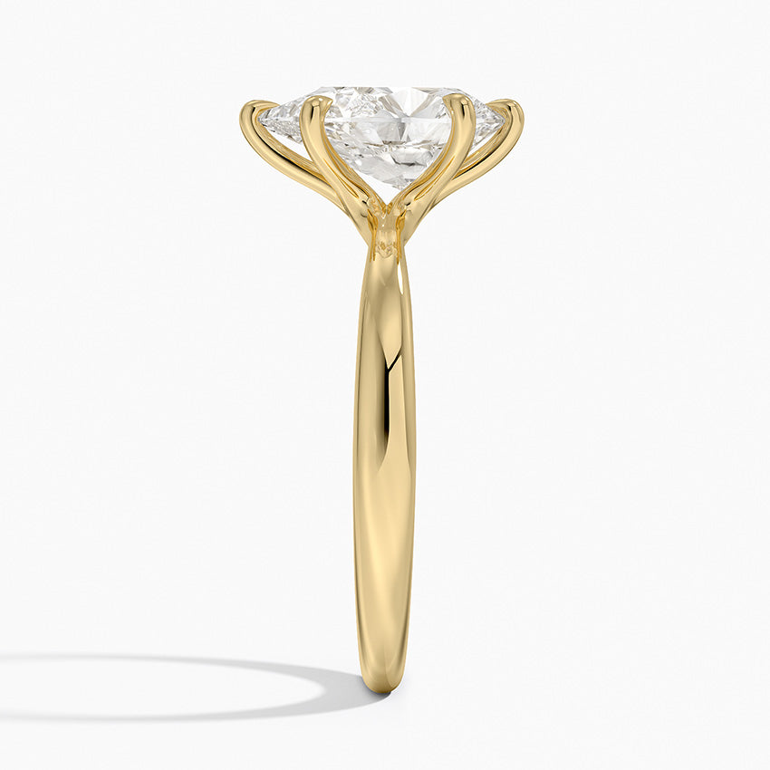 Freesia 2.7mm Solitaire Ring - Pear Center Stone