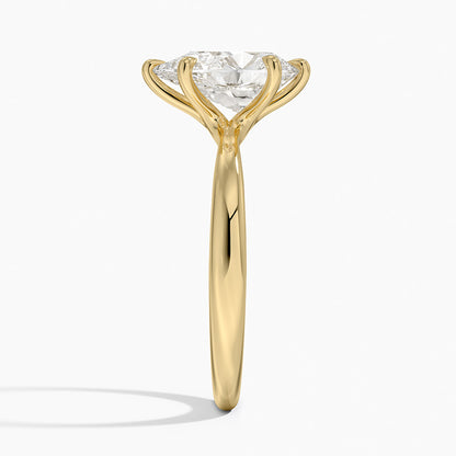 Freesia 2.7mm Solitaire Ring - Pear Center Stone
