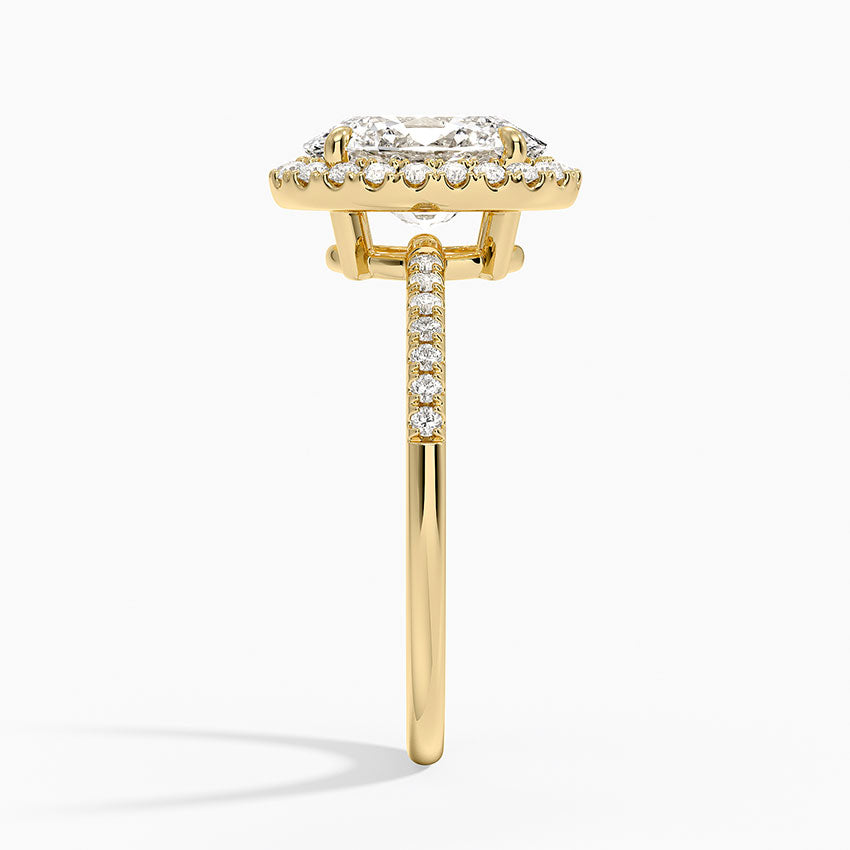 Cambria Halo Diamond Ring - Oval Center Stone