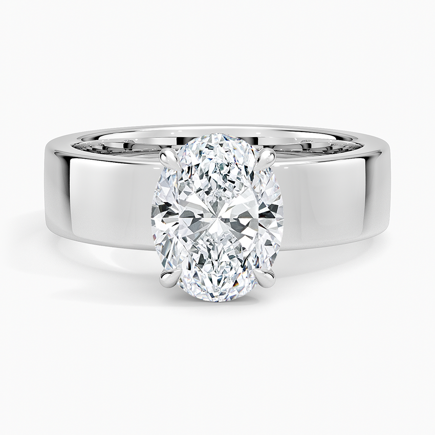 Alden Diamond Ring - Oval Center Stone