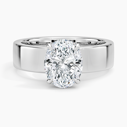 Alden Diamond Ring - Oval Center Stone