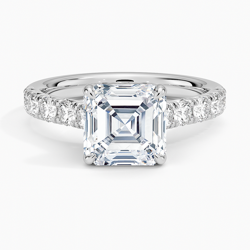 Anthology Half Coverage Diamond Ring (1/2 ct. tw.) - Asscher Cut Center Stone