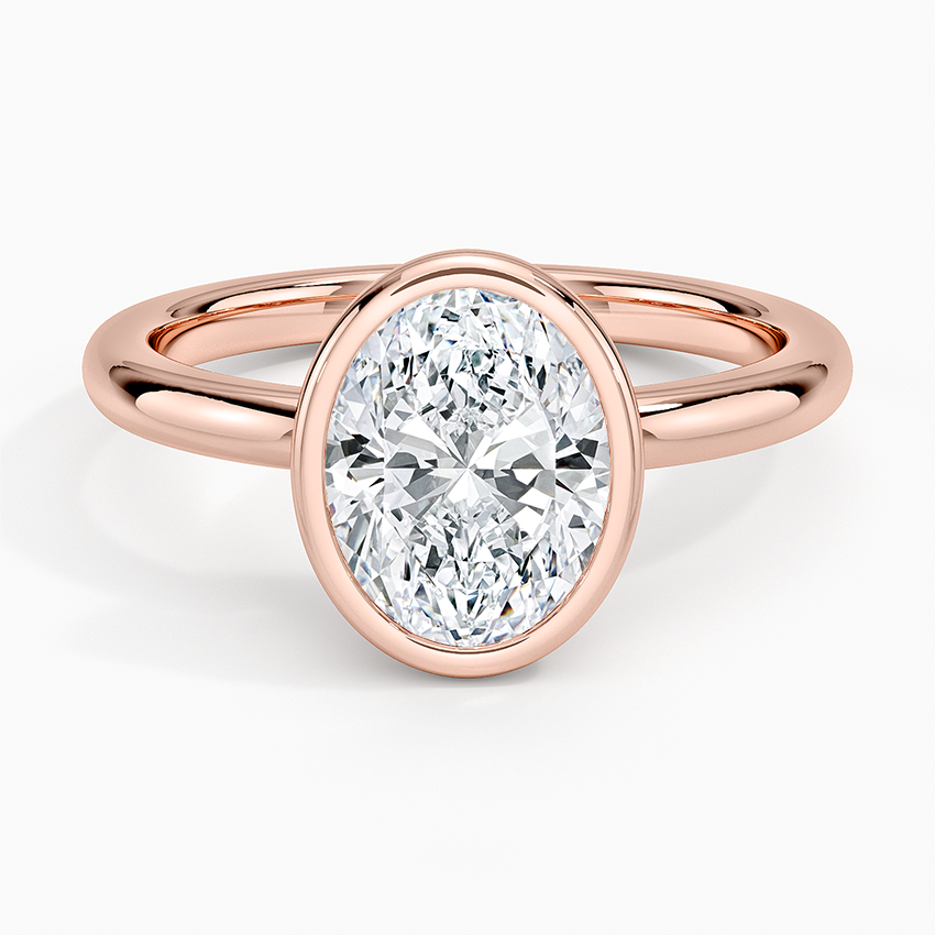 Julietta Bezel Solitaire Ring - Oval Center Stone