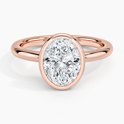 Julietta Bezel Solitaire Ring - Oval Center Stone