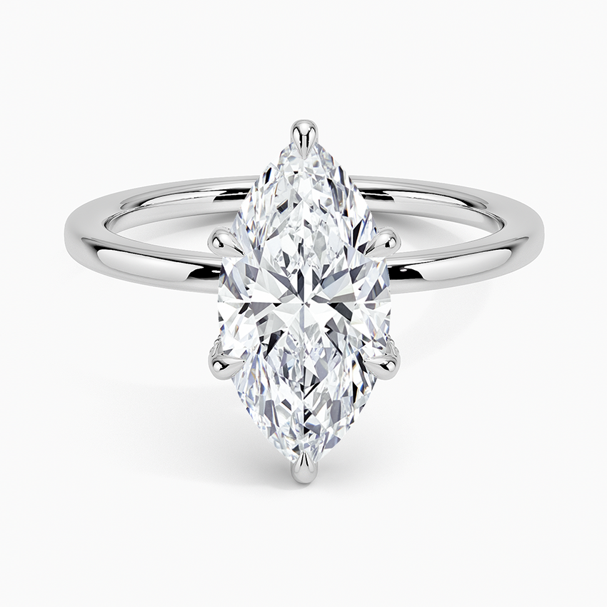 Lumiere 1.5mm Diamond Ring - Marquise Center Stone