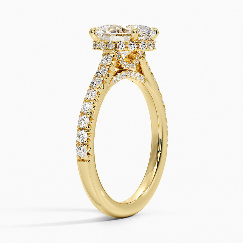 Chantal Diamond Ring - Oval Center Stone