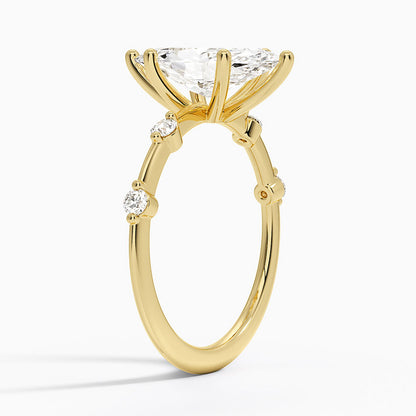 Aimee 1.4mm Diamond Ring - Marquise Center Stone
