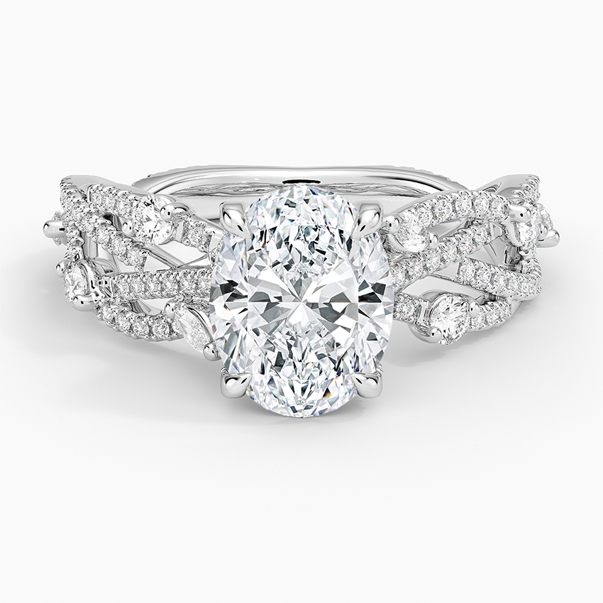 Grand Secret Garden Diamond Ring - Oval Center Stone