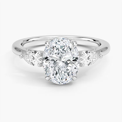 Opera Perfect Fit Diamond Ring - Oval Center Stone