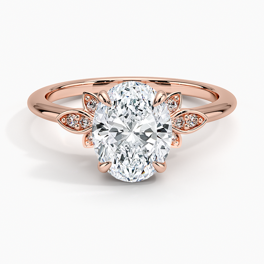 Fiore Diamond Ring - Oval Center Stone