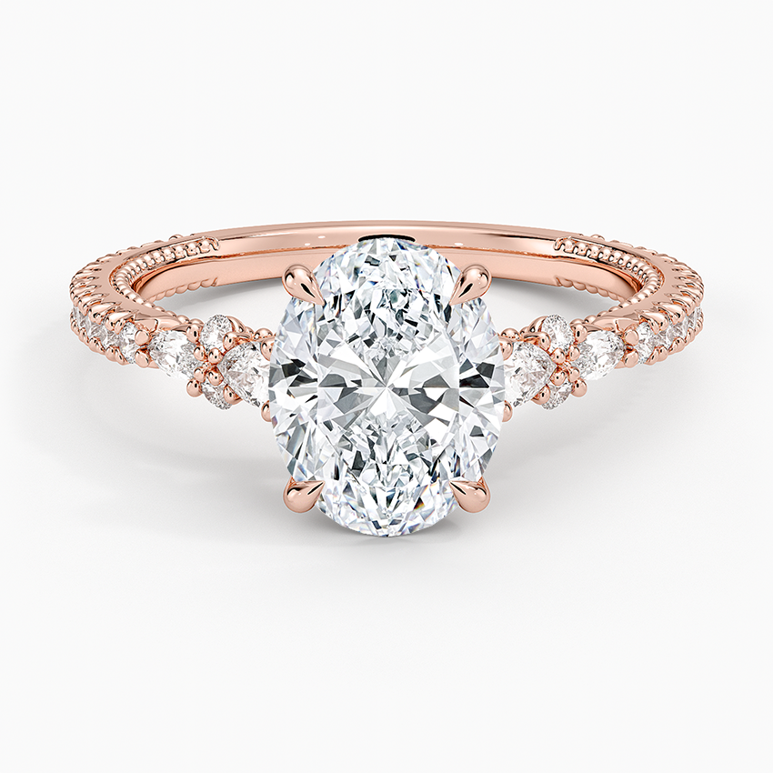 Primrose Diamond Ring - Oval Center Stone