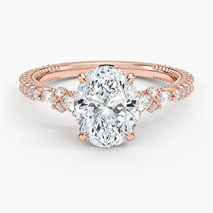 Primrose Diamond Ring - Oval Center Stone