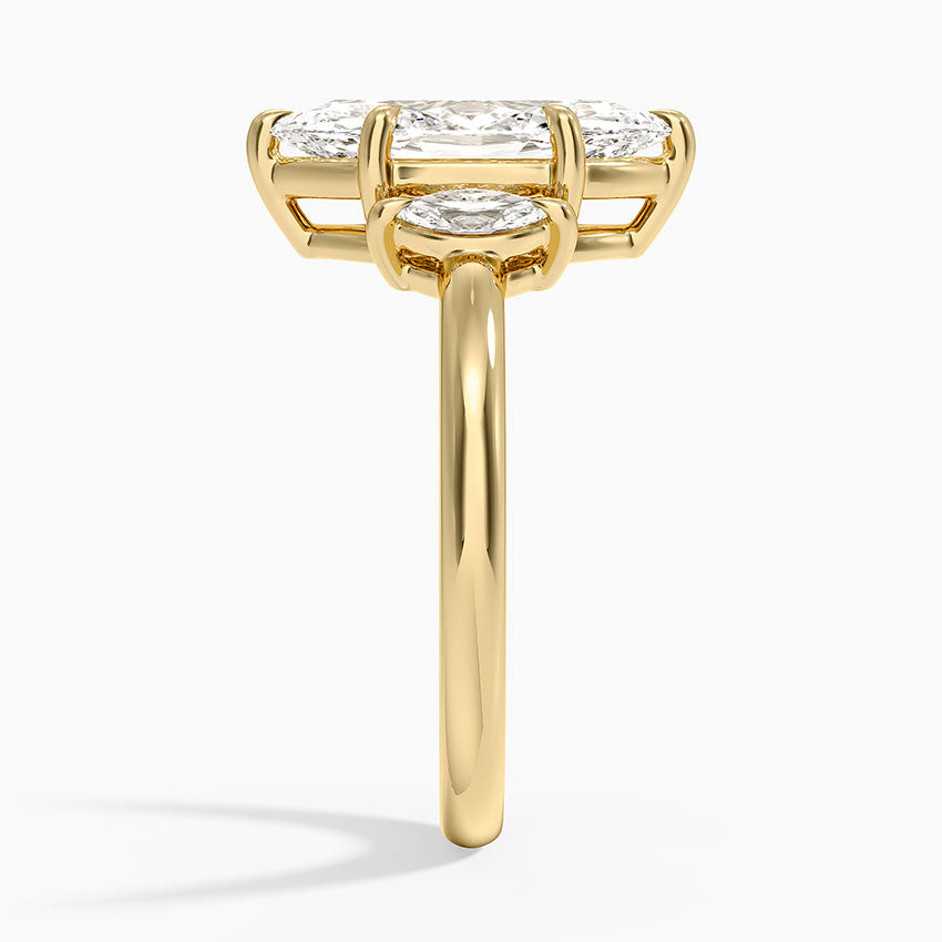 Sasha Three Stone Marquise Diamond Ring (1/3 ct. tw.) - Marquise Center Stone