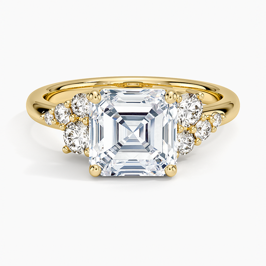 Corinne Diamond Ring (1/3 ct. tw.) - Asscher Cut Center Stone