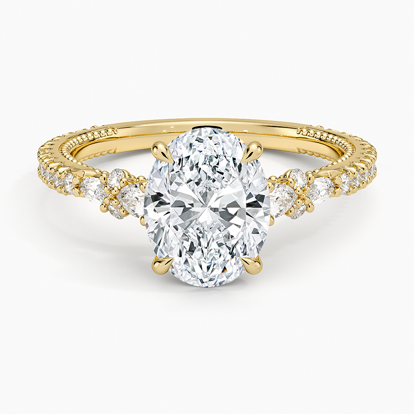 Primrose Diamond Ring - Oval Center Stone