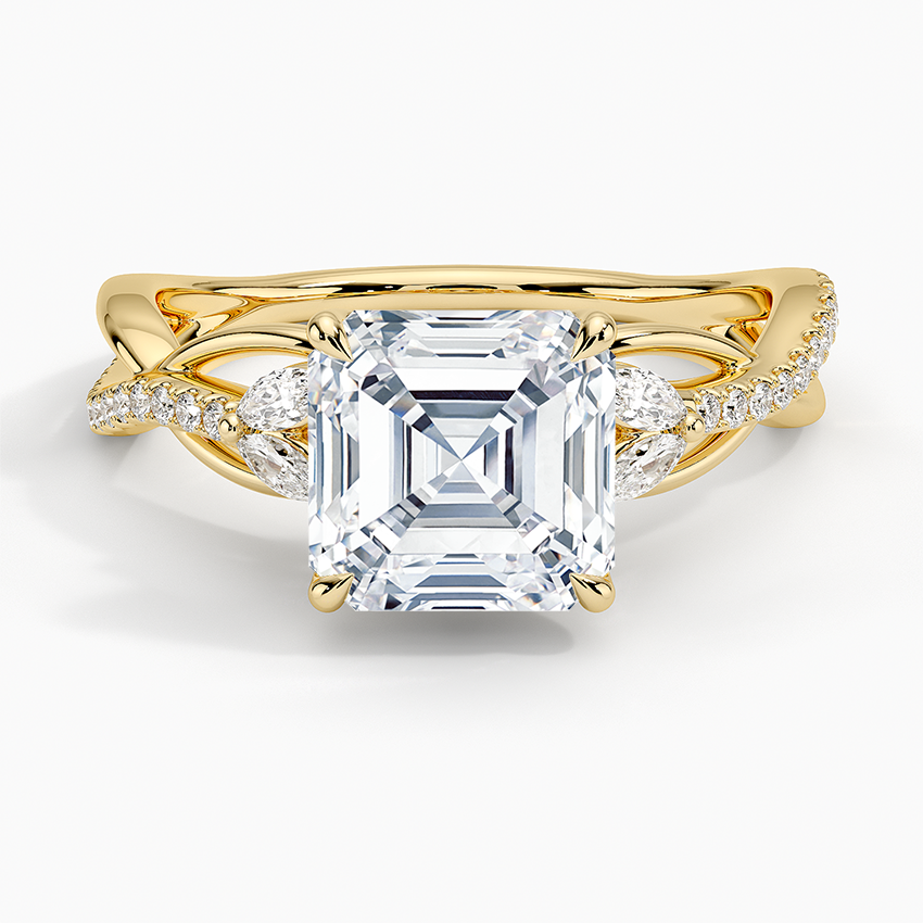Garland Diamond Ring - Asscher Cut Center Stone