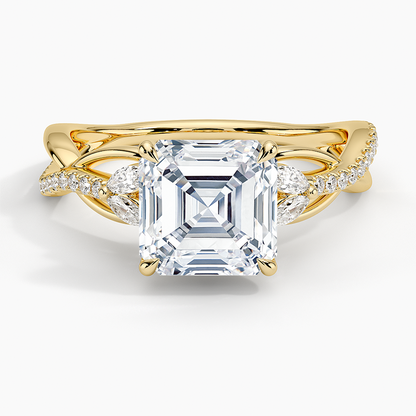Garland Diamond Ring - Asscher Cut Center Stone