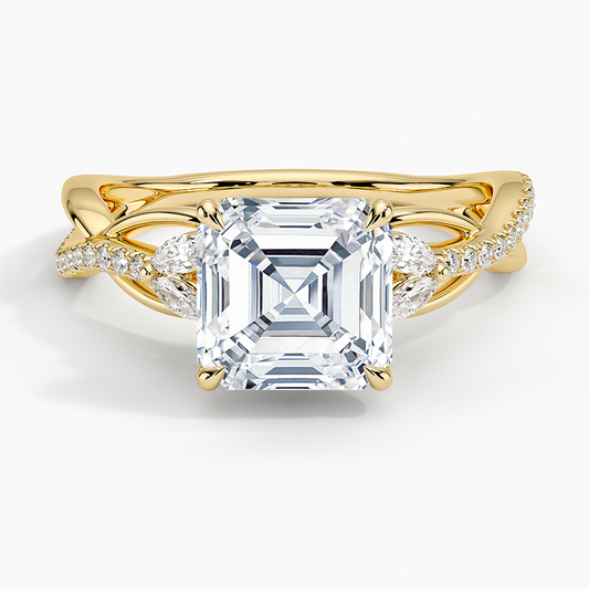 Garland Diamond Ring - Asscher Cut Center Stone