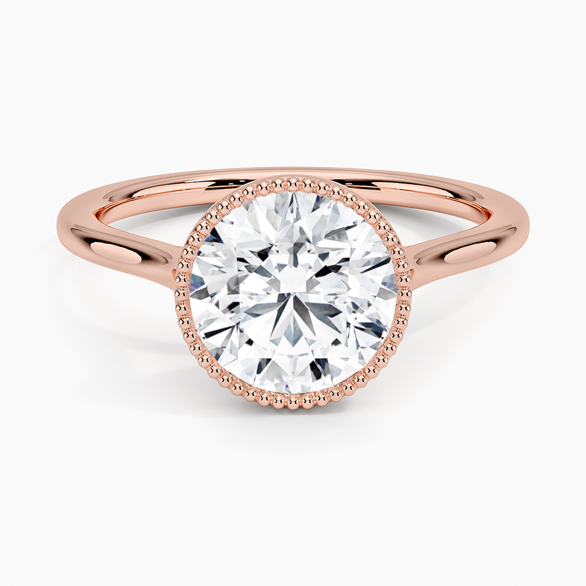 Margot Bezel Ring - Round Center Stone
