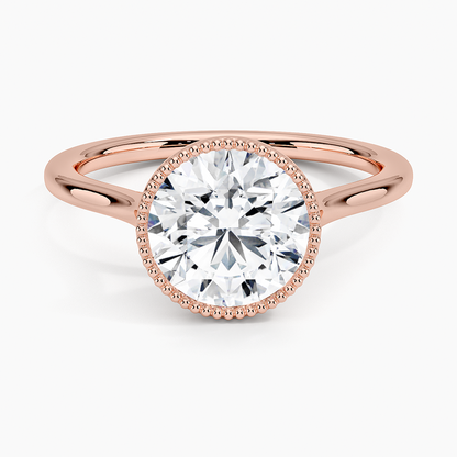 Margot Bezel Ring - Round Center Stone