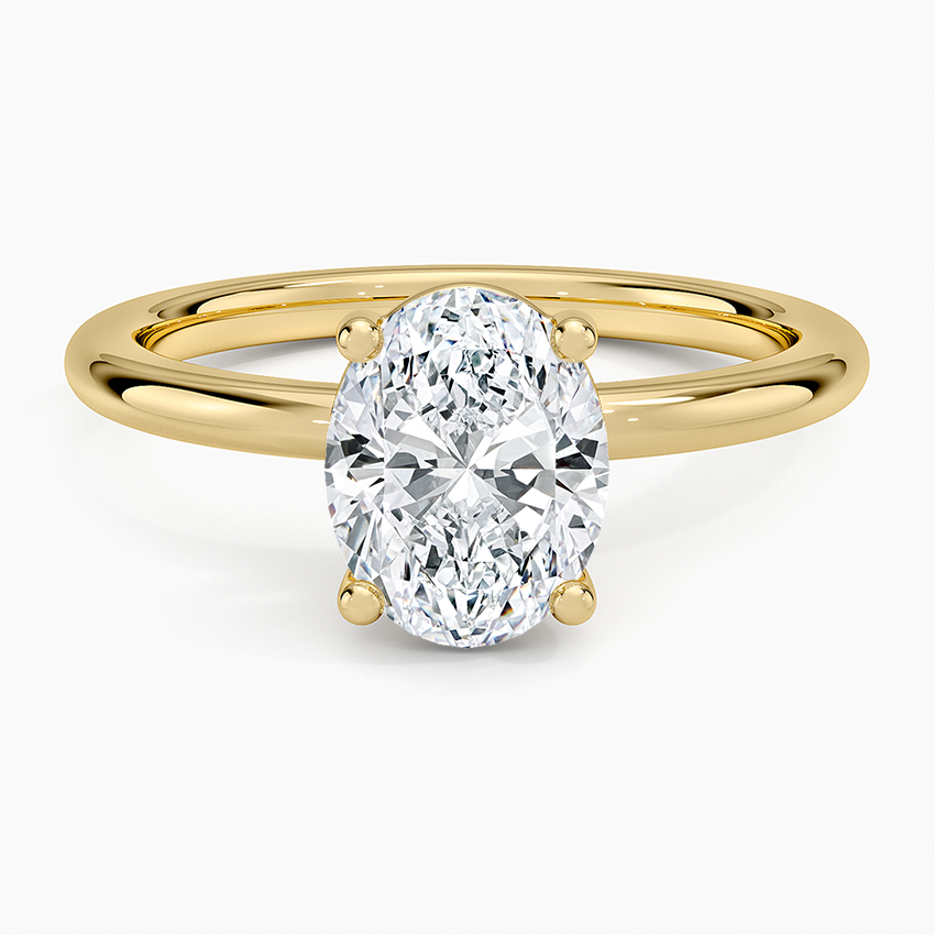 Sydney Perfect Fit 2mm Solitaire Ring - Oval Center Stone
