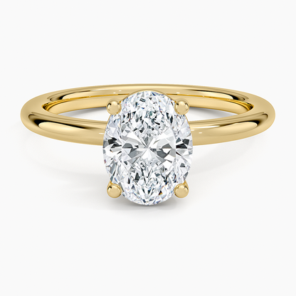 Sydney Perfect Fit 2mm Solitaire Ring - Oval Center Stone