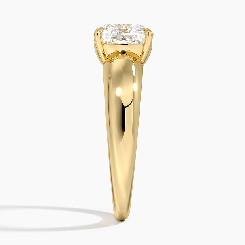 Adrian Solitaire Ring - Cushion Cut Center Stone