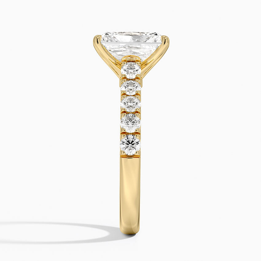 Anthology Half Coverage Diamond Ring (1/2 ct. tw.) - Radiant Cut Center Stone