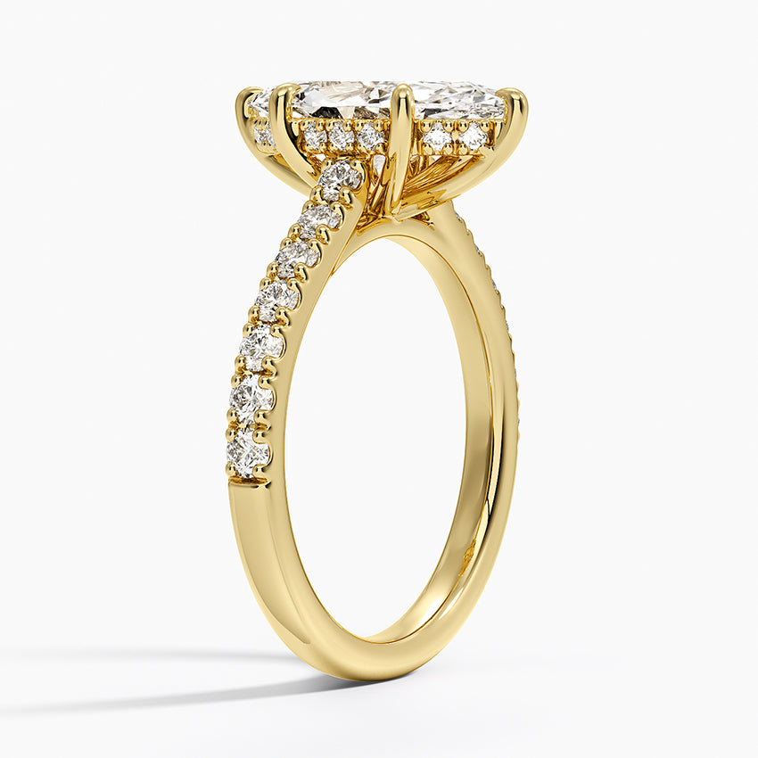 Grand Lissome Diamond Ring - Marquise Center Stone