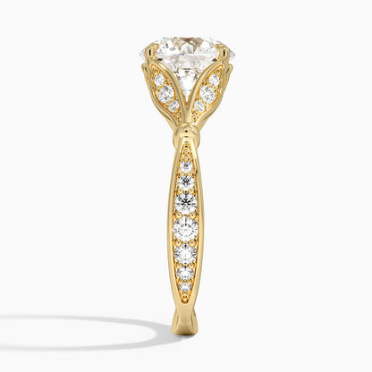 Zinnia Diamond Ring (1/3 ct. tw.) - Round Cut Center Stone