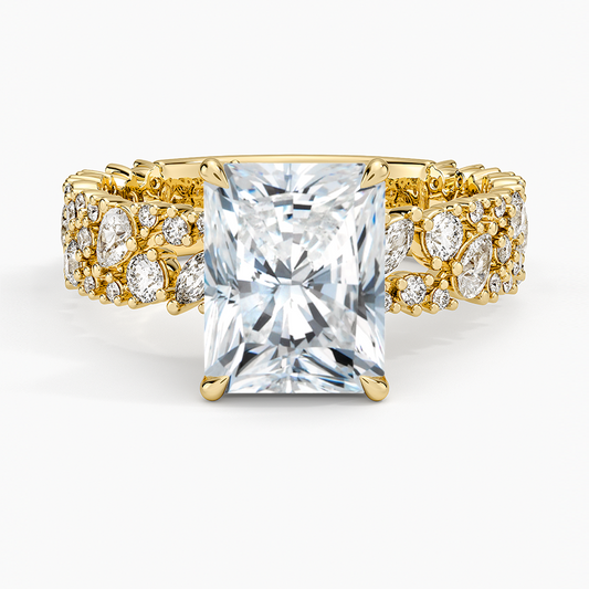 Glacé Diamond Ring (3/4 ct. tw.) - Radiant Cut Center Stone