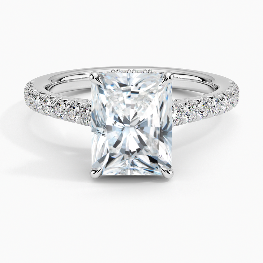 Chantal Diamond Ring - Radiant Cut Center Stone