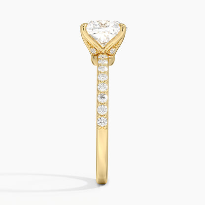 Luxe Elodie Diamond Ring (1/4 ct. tw.) - Cushion Cut Center Stone