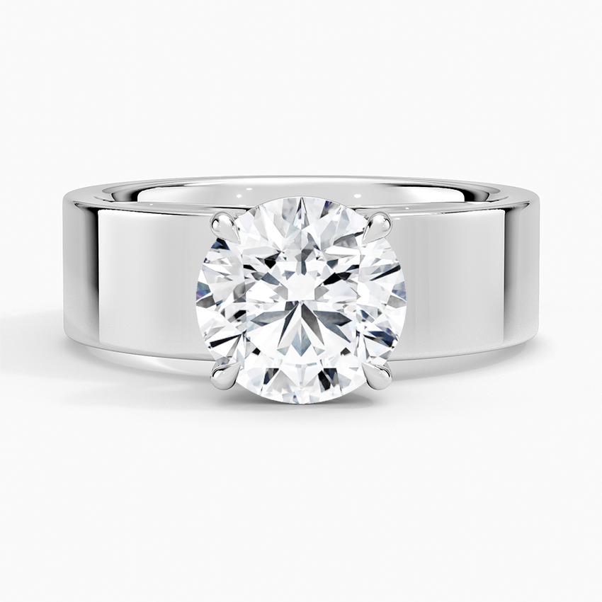 Peyton 6mm Solitaire Ring - Round Center Stone