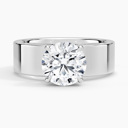 Peyton 6mm Solitaire Ring - Round Center Stone