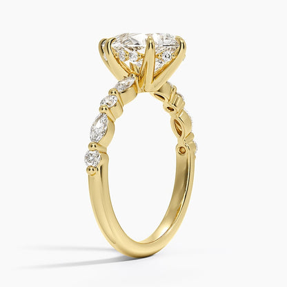 Versailles Hidden Halo Diamond Ring (2/5 ct. tw.) - Pear Center Stone