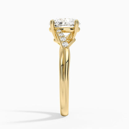 Chamise Diamond Ring (1/15 ct. tw.) - Round Center Stone