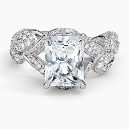 Olivia Diamond Ring (1 ct. tw.) - Radiant Cut Center Stone