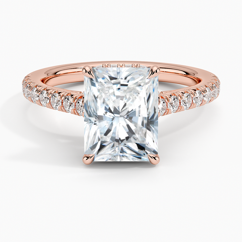 Chantal Diamond Ring - Radiant Cut Center Stone