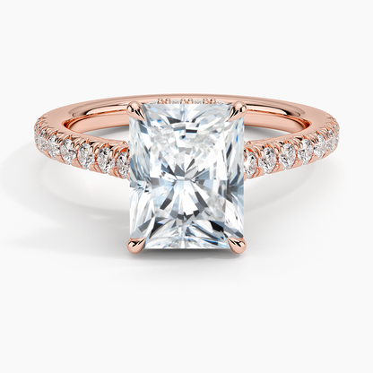 Chantal Diamond Ring - Radiant Cut Center Stone