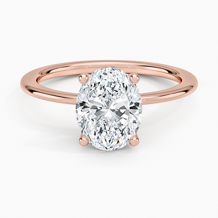 Aimee Solitaire Ring - Oval Center Stone