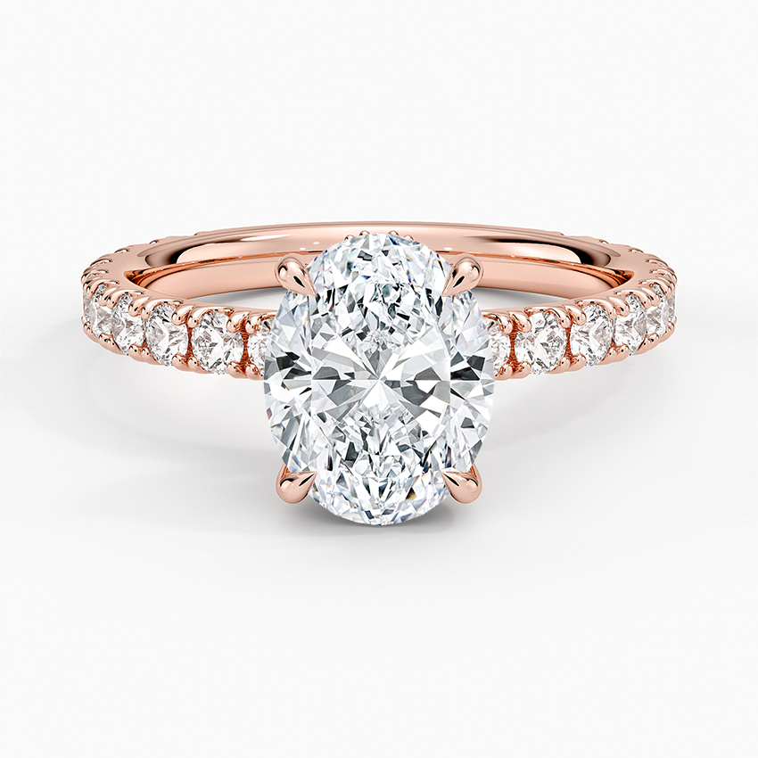 Grand Perfect Fit Three-Quarter Diamond Ring - Oval Center Stone