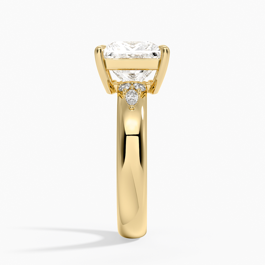 Mosaic Nadia Diamond Ring - Princess Cut Center Stone