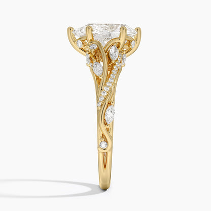 Begonia Vine Diamond Ring (1/2 ct. tw.) - Pear Center Stone