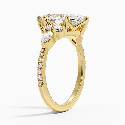 Luxe Nadia Pavé Diamond Ring (1/2 ct. tw.) - Marquise Cut Center Stone