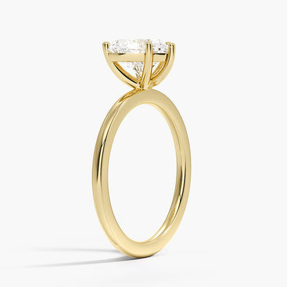 Perfect Fit 1.4mm Solitaire Ring - Heart Center Stone
