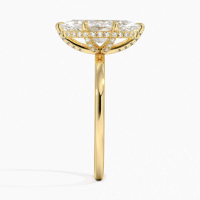 Lumiere 1.5mm Diamond Ring - Marquise Center Stone