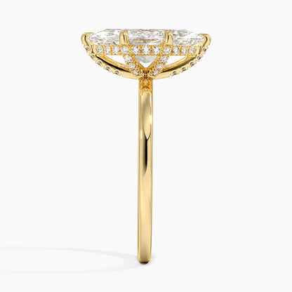 Lumiere 1.5mm Diamond Ring - Marquise Center Stone