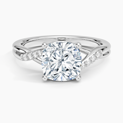 Chamise Diamond Ring (1/15 ct. tw.) - Cushion Cut Center Stone